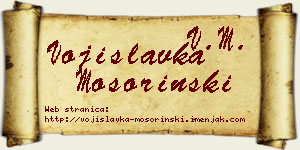 Vojislavka Mošorinski vizit kartica